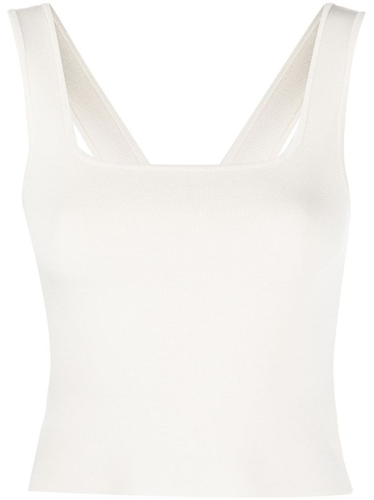 Neutral Square-neck Tank Top