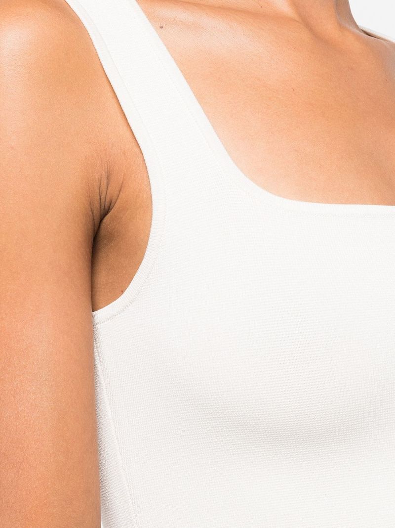 Neutral Square-neck Tank Top