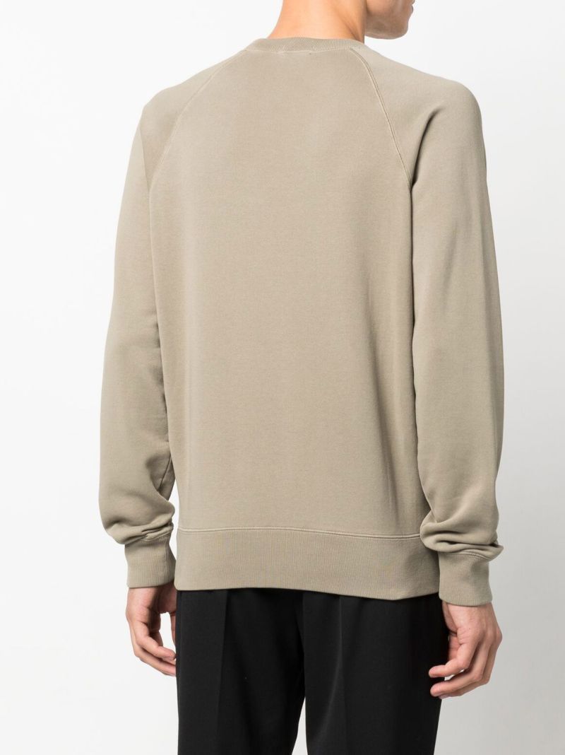 Green Vintage Dyed Cotton Sweatshirt