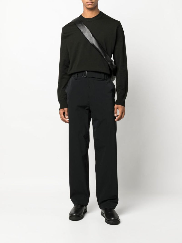 Black Belted Trousers