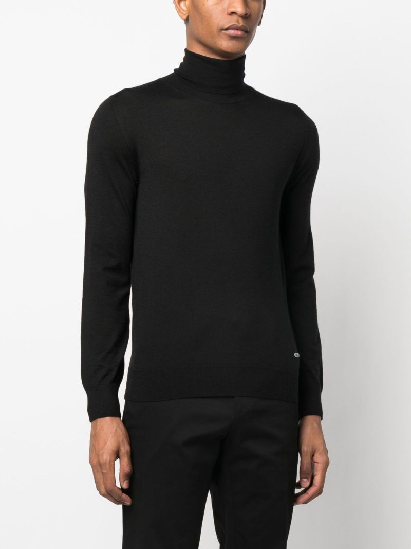 Black Dolcevita Roll Neck Jumper
