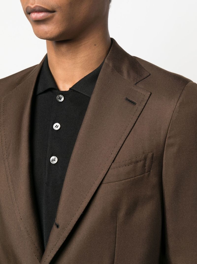 Brown Amalfi Single Breasted Blazer