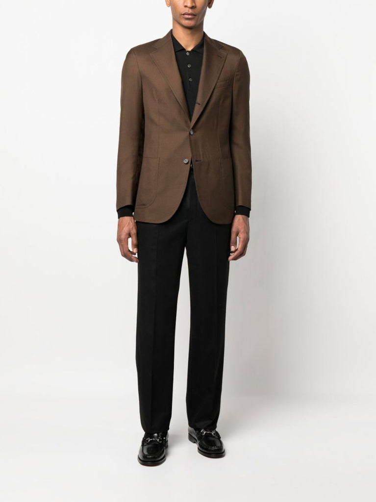 Brown Amalfi Single Breasted Blazer