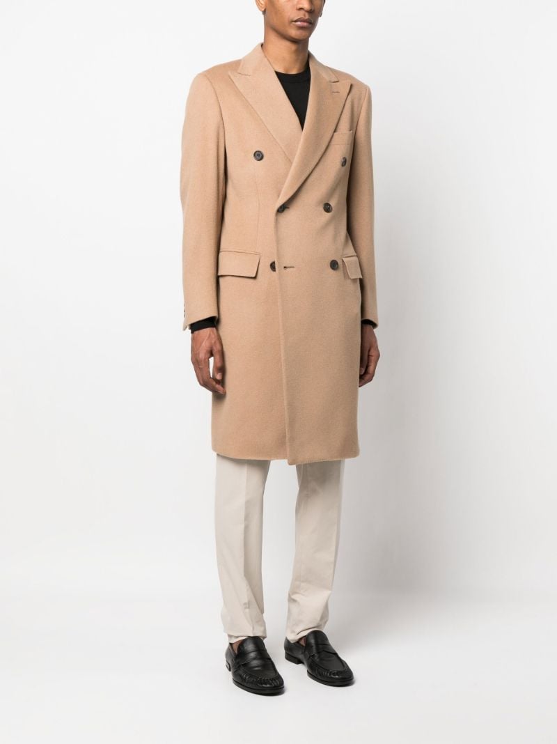 Brown Brunico Double Breasted Coat