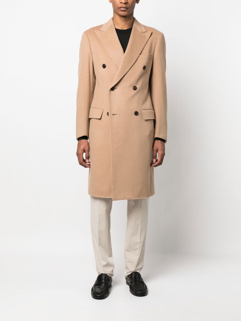 Brown Brunico Double Breasted Coat