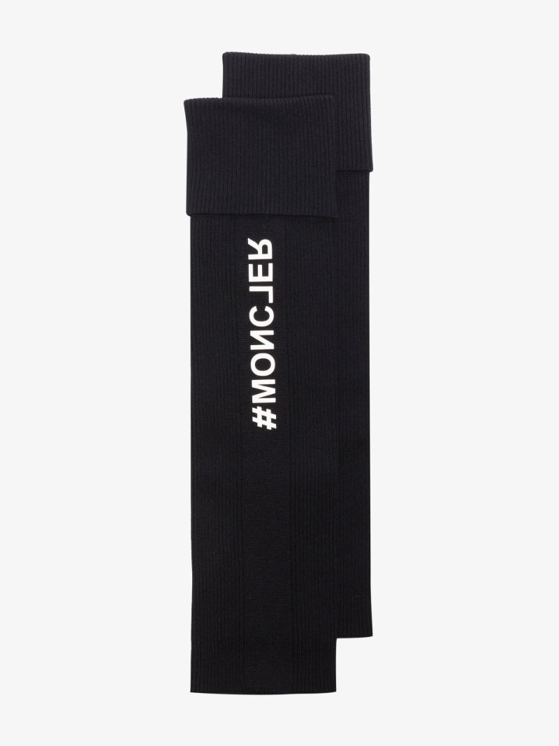 Black Logo Leg Warmers