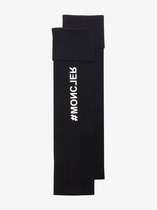 Black Logo Leg Warmers