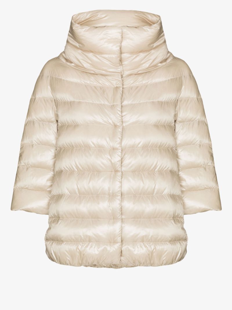 Neutral High-neck Puffer Jacket