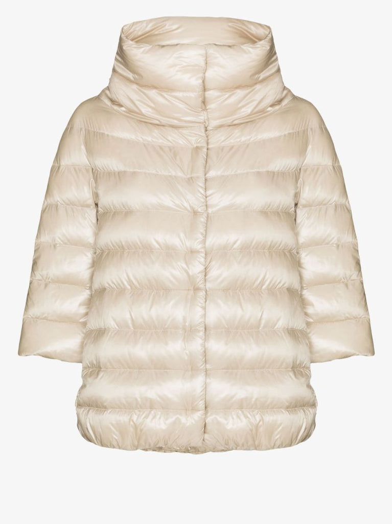 Neutral High-neck Puffer Jacket