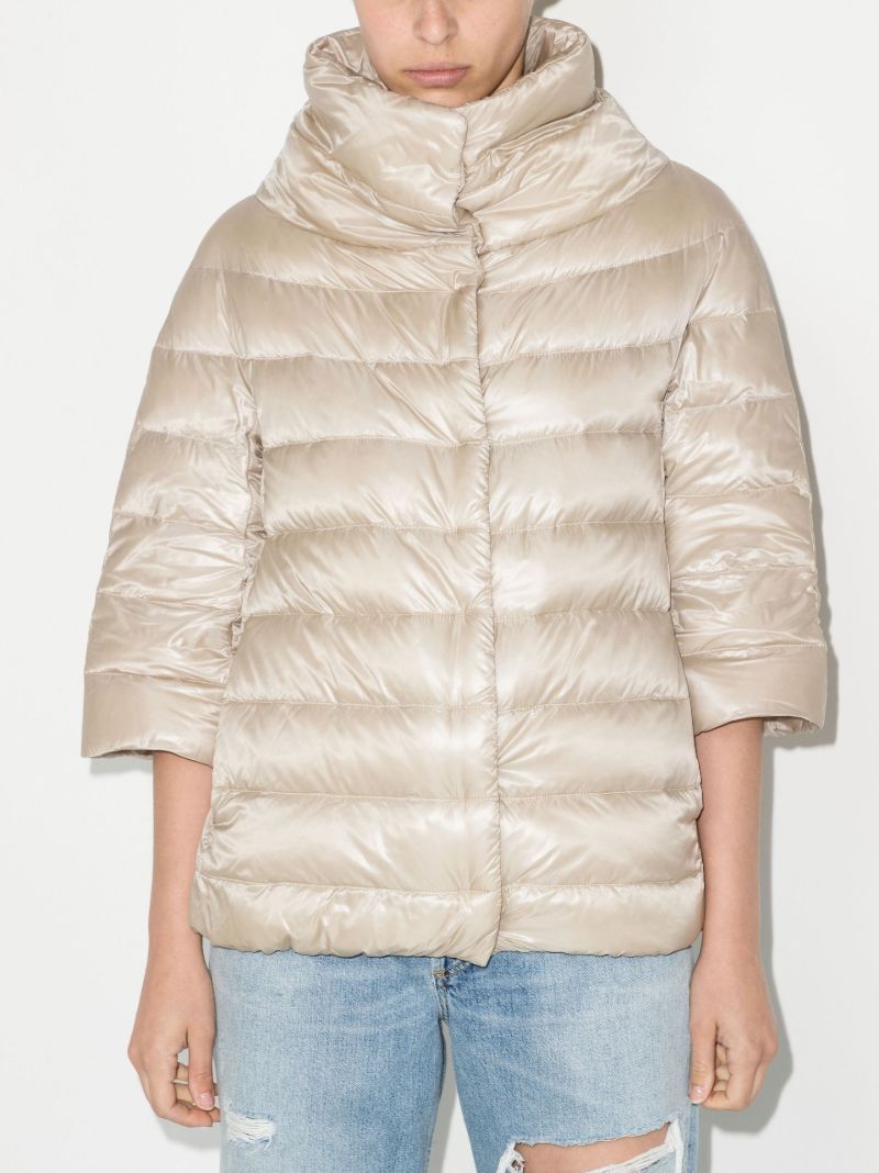 Neutral High-neck Puffer Jacket