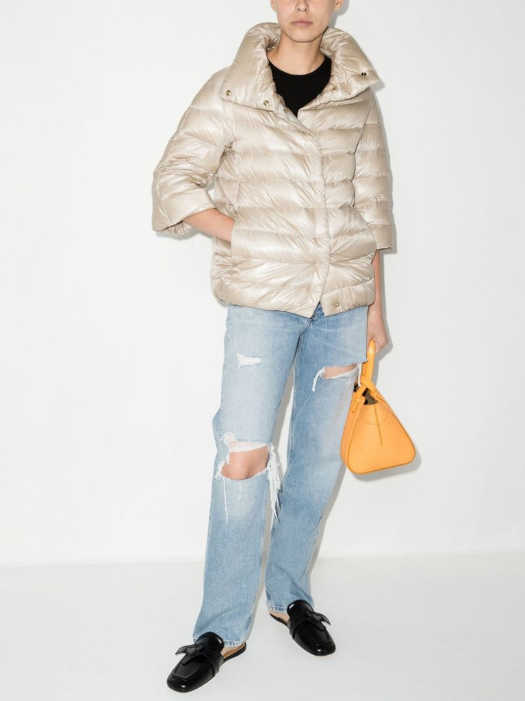 Neutral High-neck Puffer Jacket