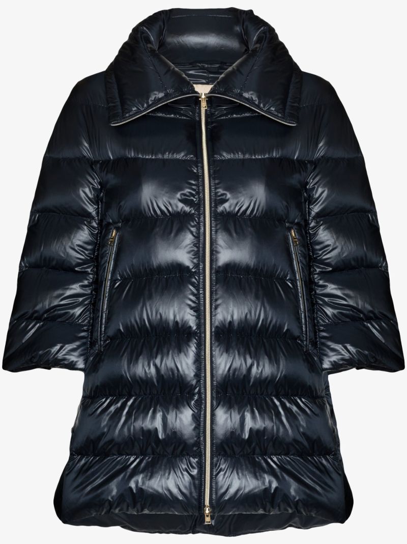 Blue Cleofe Cropped Sleeve Jacket