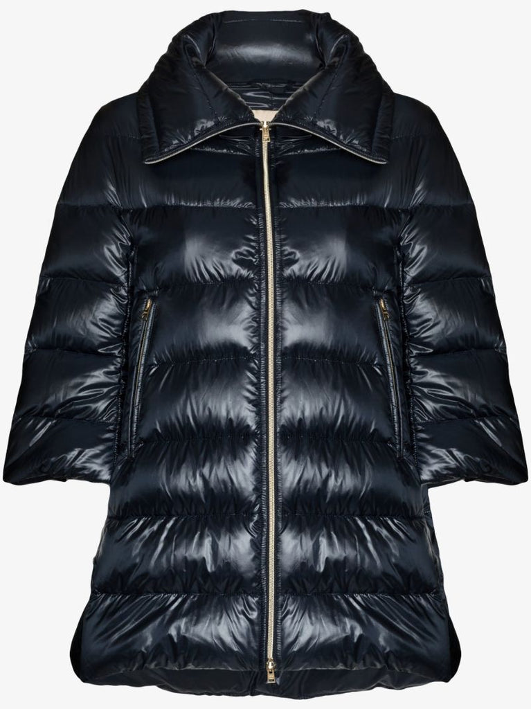 Blue Cleofe Cropped Sleeve Jacket
