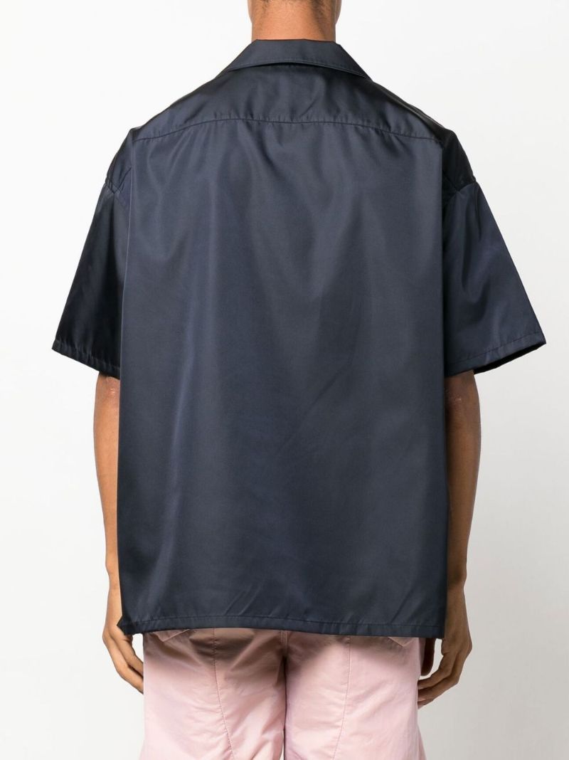 Blue Triangle Logo Short Sleeve Shirt