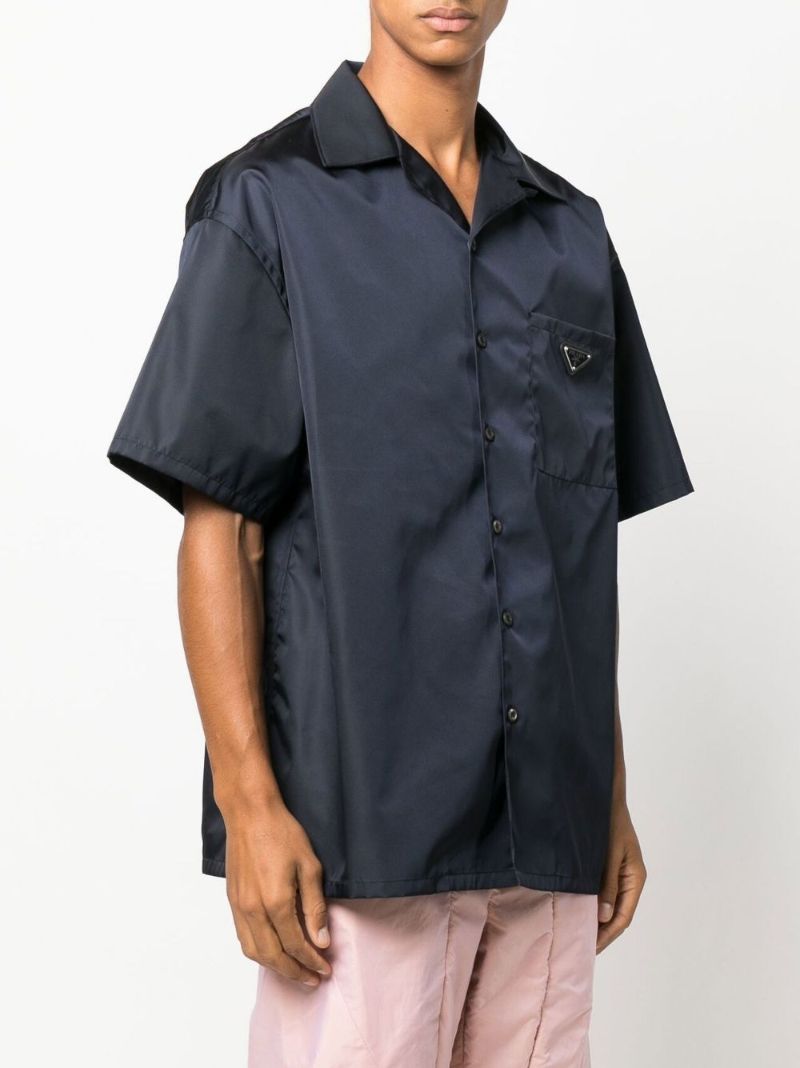 Blue Triangle Logo Short Sleeve Shirt