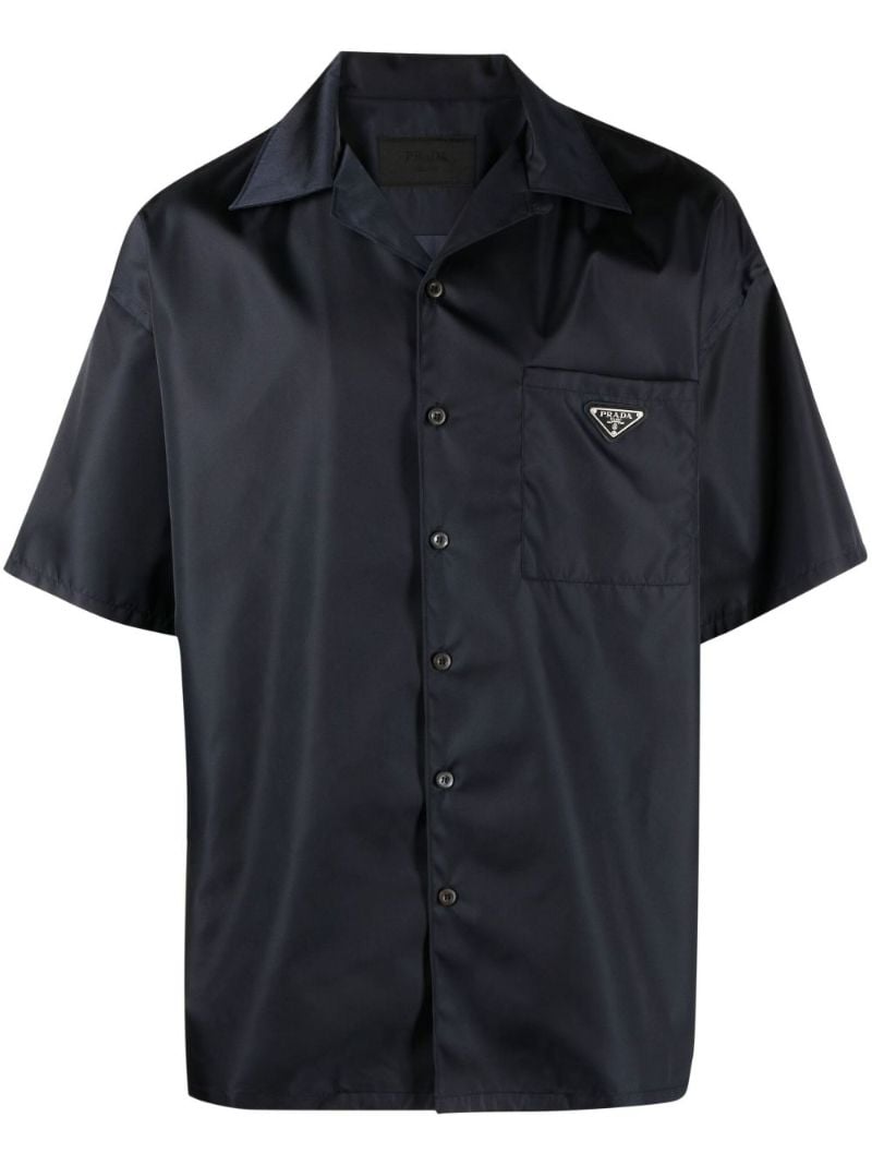 Blue Triangle Logo Short Sleeve Shirt