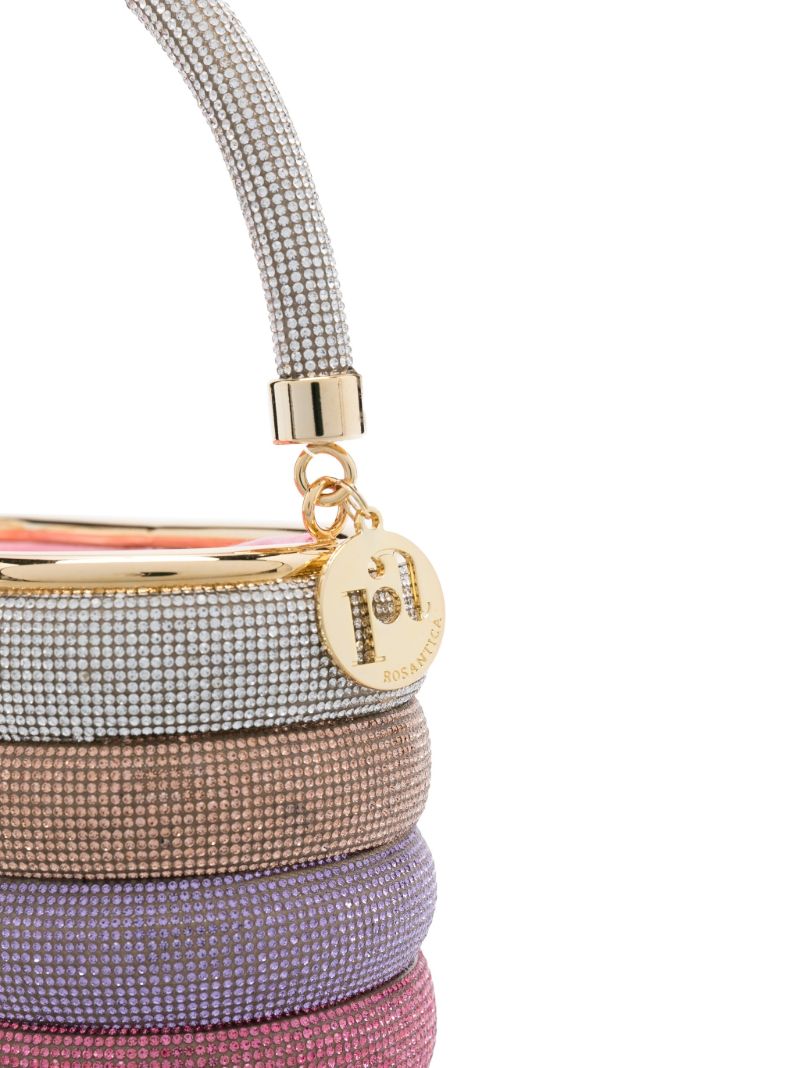 Pink Holli Favilla Crystal-embellished Bag