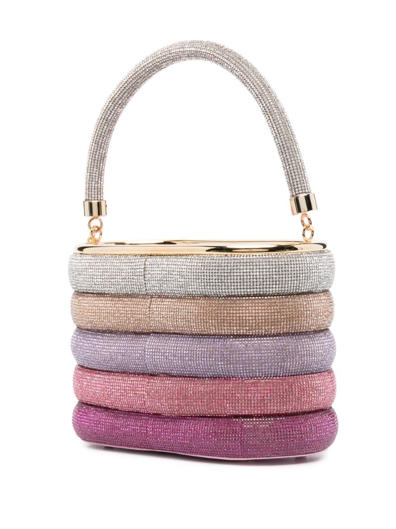 Pink Holli Favilla Crystal-embellished Bag