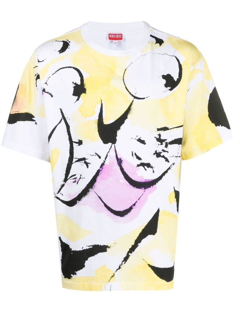 White Akae Smiling Tiger T-shirt