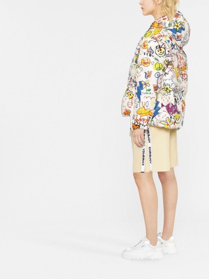 Neutral Puff Khris Graffiti Bear Down Jacket