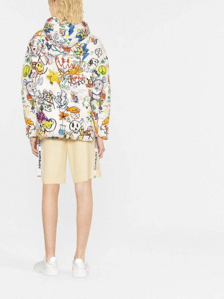 Neutral Puff Khris Graffiti Bear Down Jacket