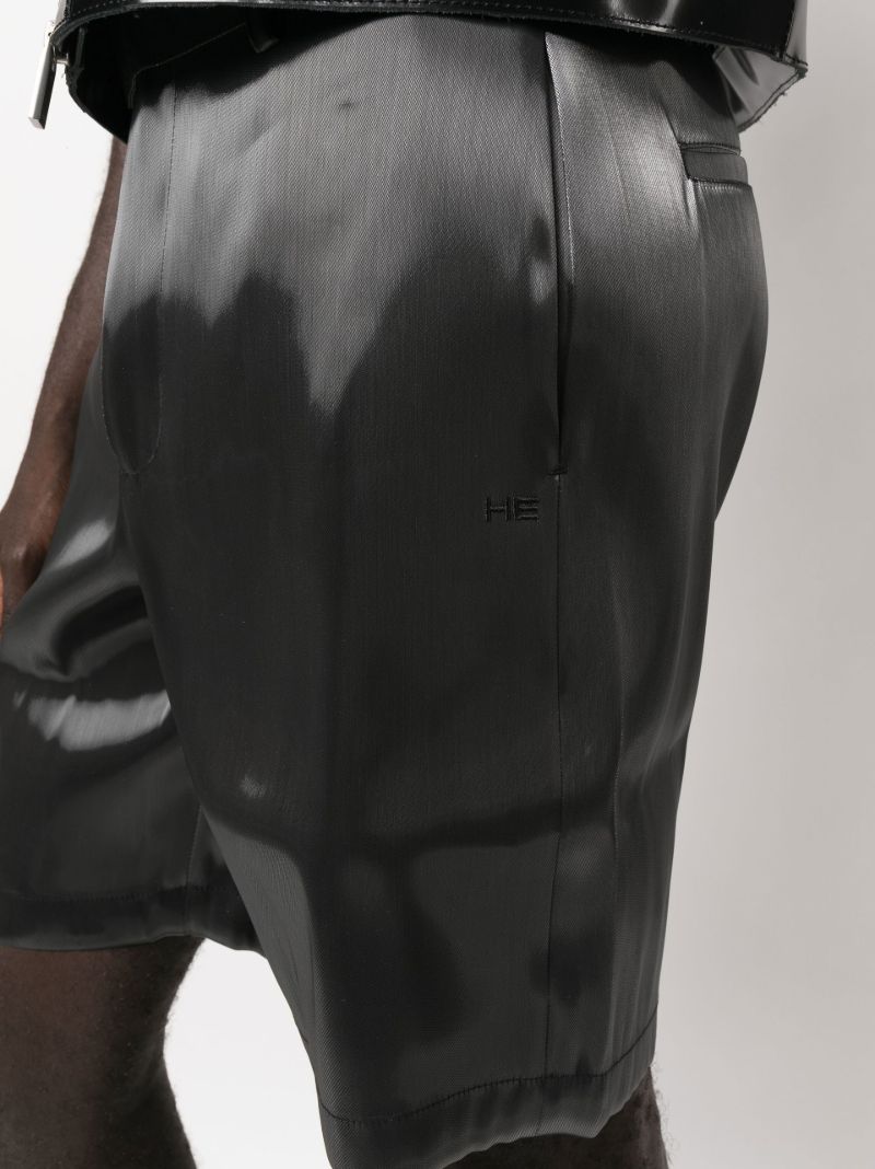 Grey Liquid Metal Shorts