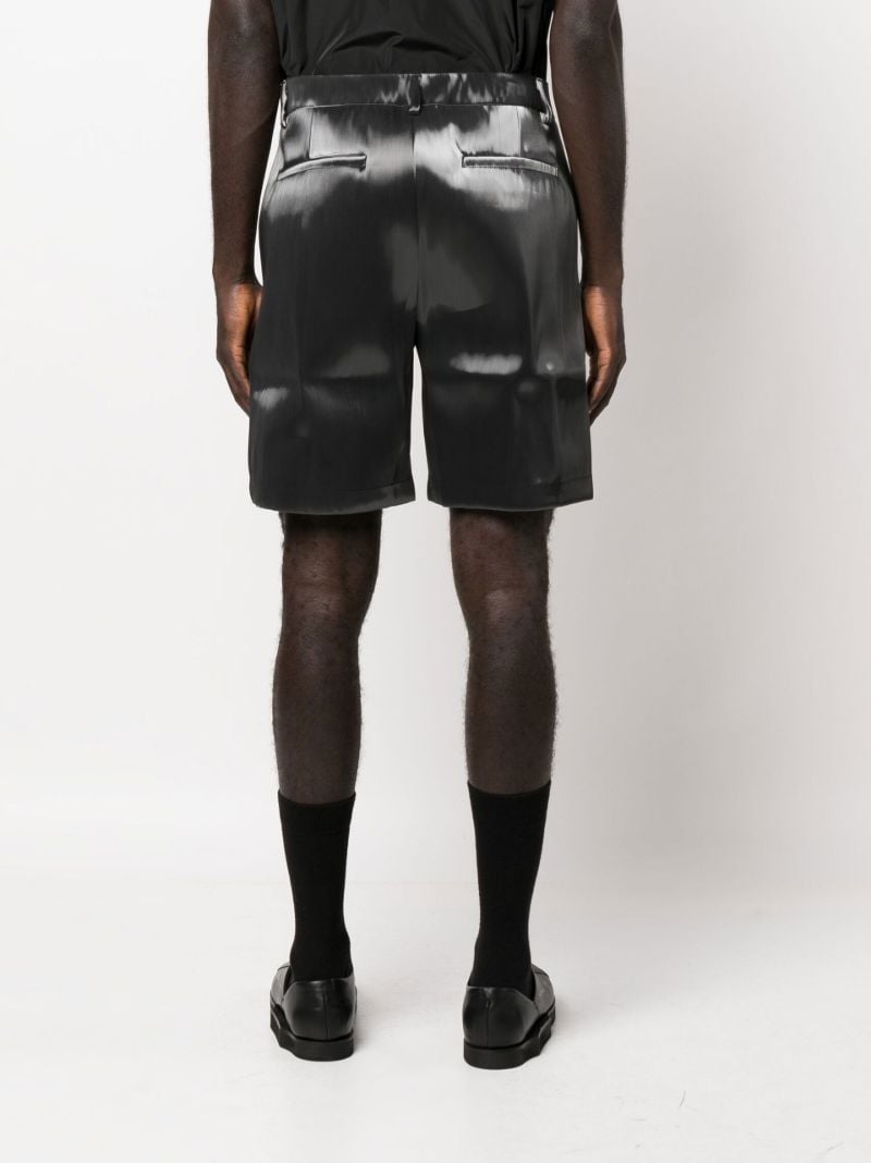 Grey Liquid Metal Shorts