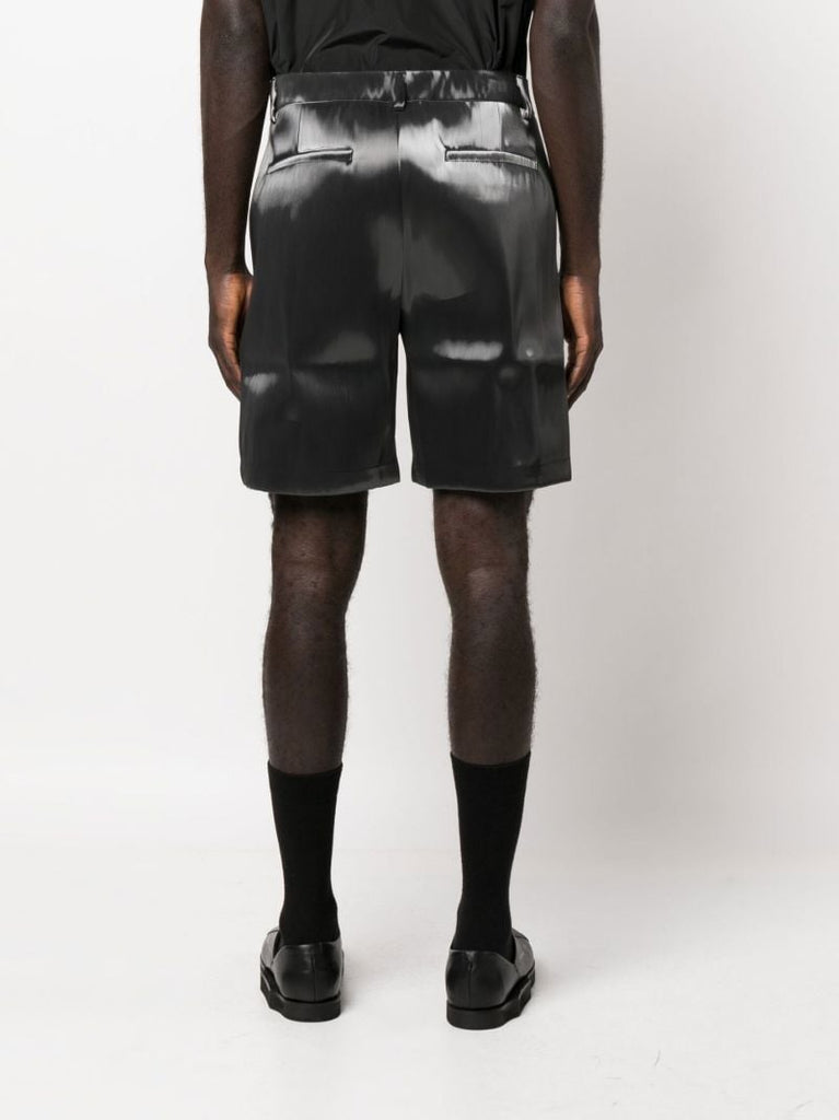 Grey Liquid Metal Shorts