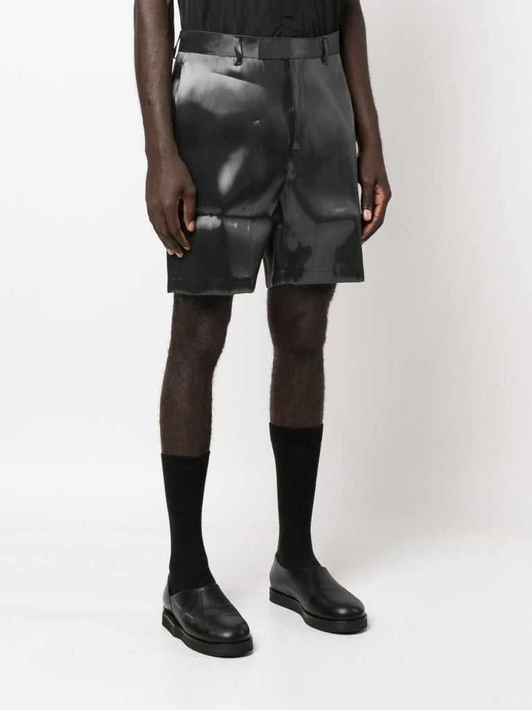 Grey Liquid Metal Shorts