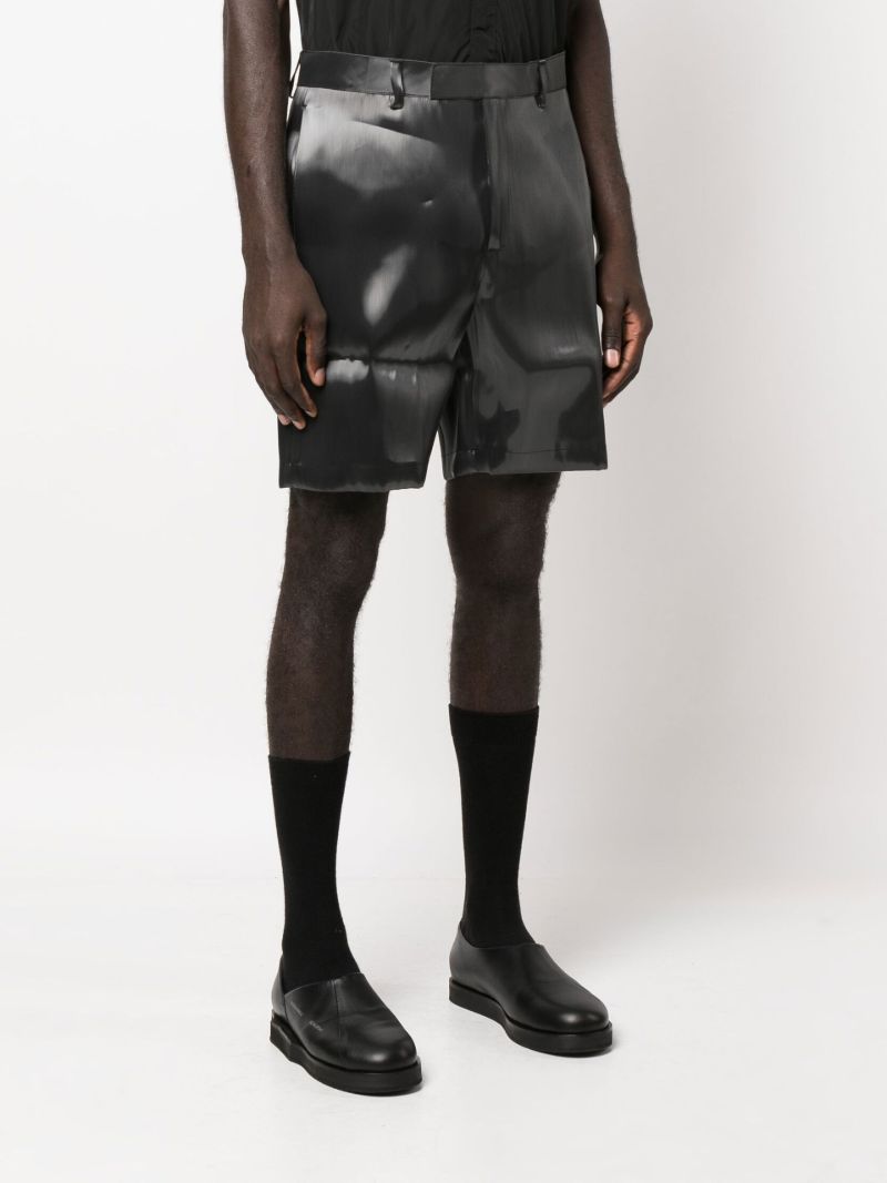 Grey Liquid Metal Shorts