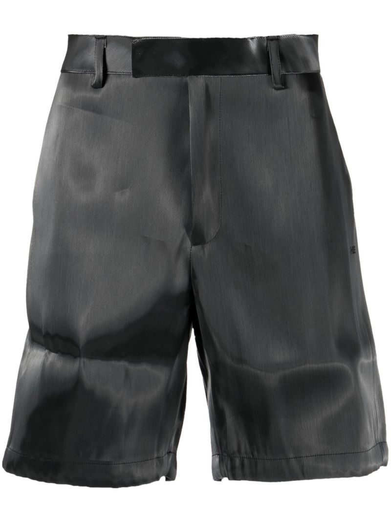 Grey Liquid Metal Shorts