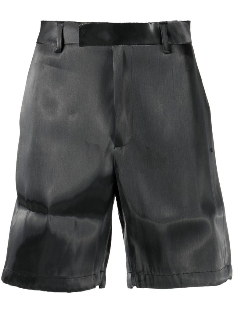 Grey Liquid Metal Shorts