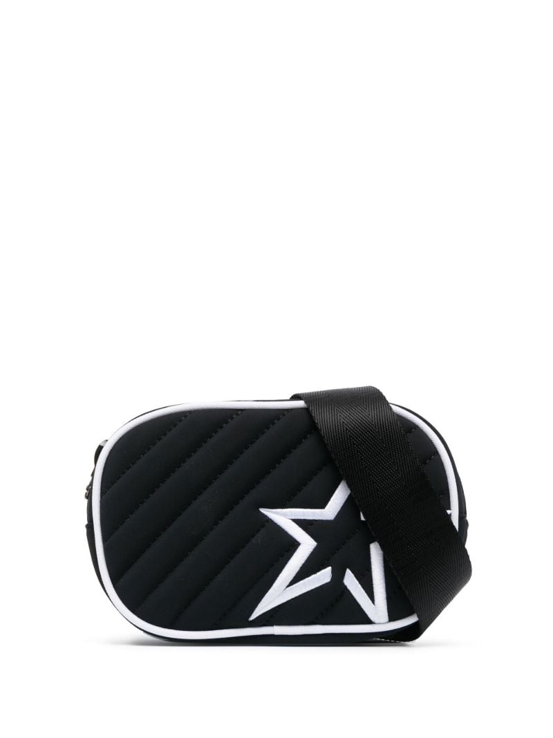 Black Embroidered Logo Belt Bag