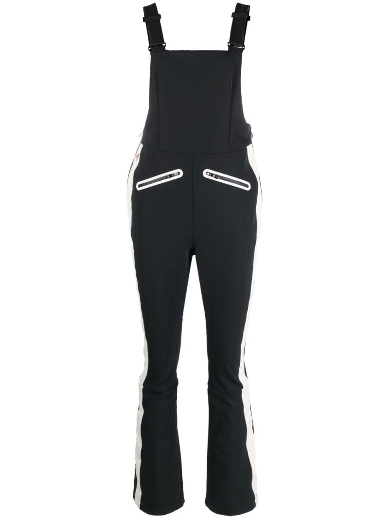 Black Panelled Ski Jumpsuit