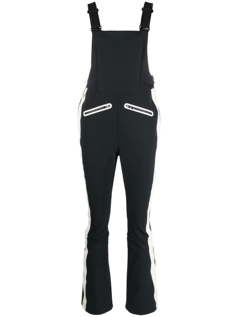 Black Panelled Ski Jumpsuit