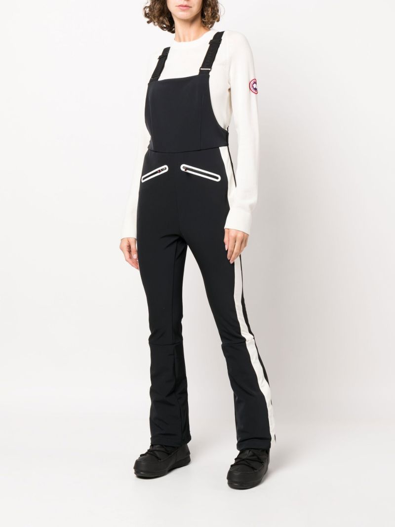 Black Panelled Ski Jumpsuit