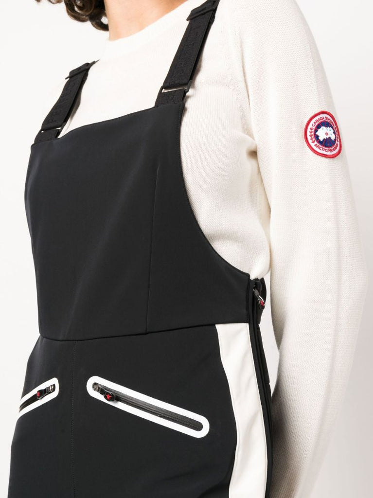 Black Panelled Ski Jumpsuit