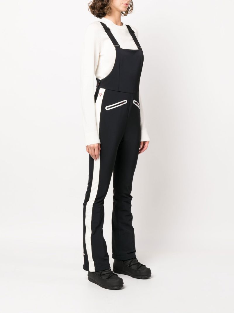 Black Panelled Ski Jumpsuit
