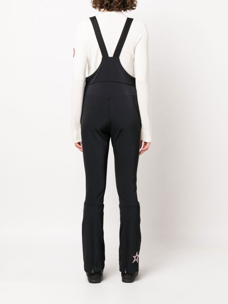 Black Panelled Ski Jumpsuit