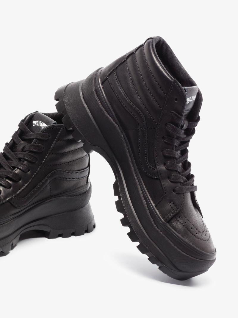 Black Sk8-hi Vibram Lx Leather Sneakers