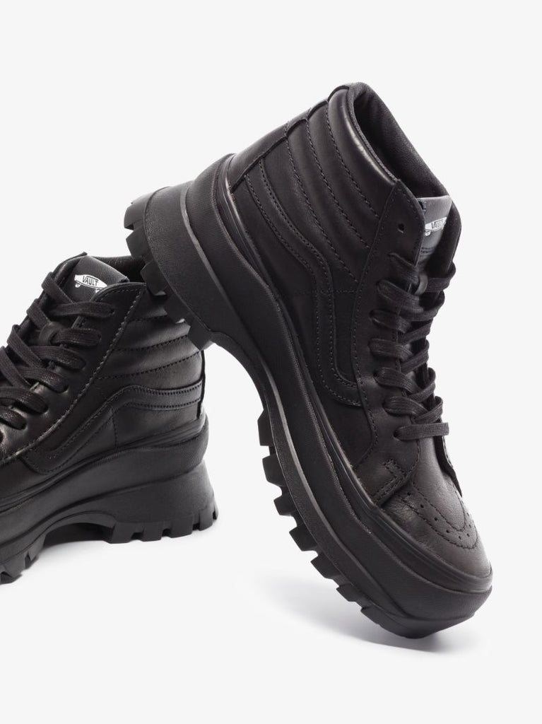 Black Sk8-hi Vibram Lx Leather Sneakers