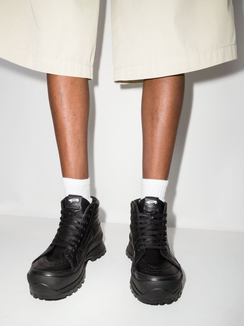 Black Sk8-hi Vibram Lx Leather Sneakers