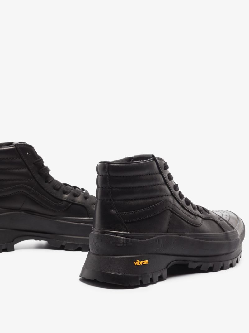 Black Sk8-hi Vibram Lx Leather Sneakers