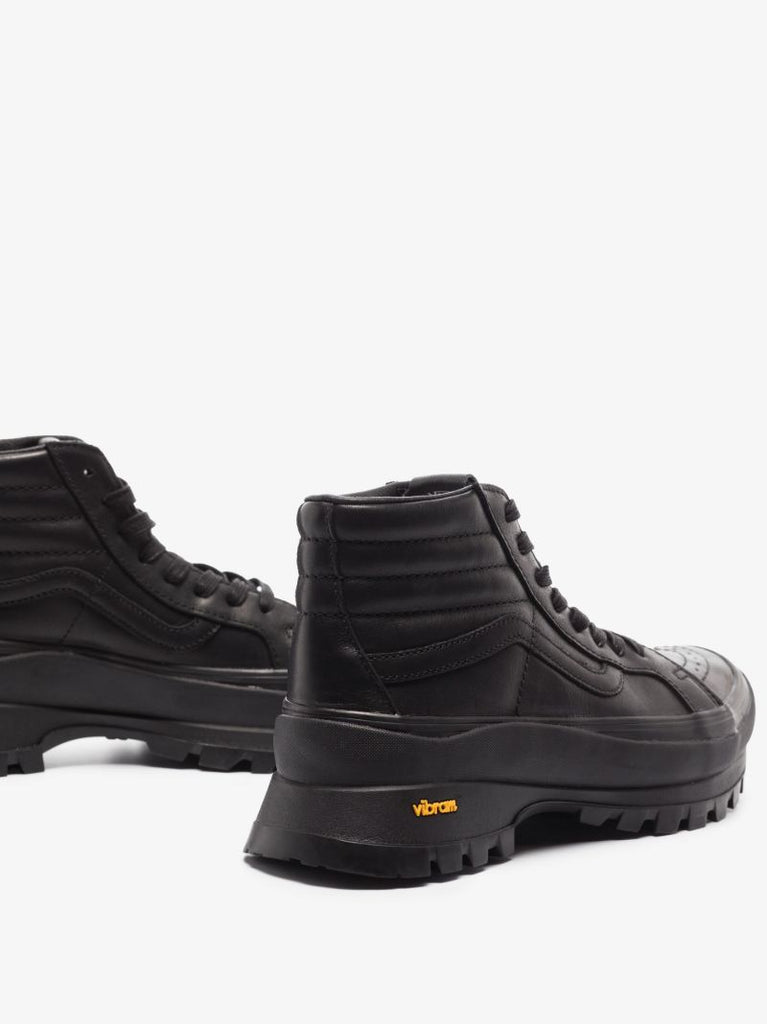 Black Sk8-hi Vibram Lx Leather Sneakers