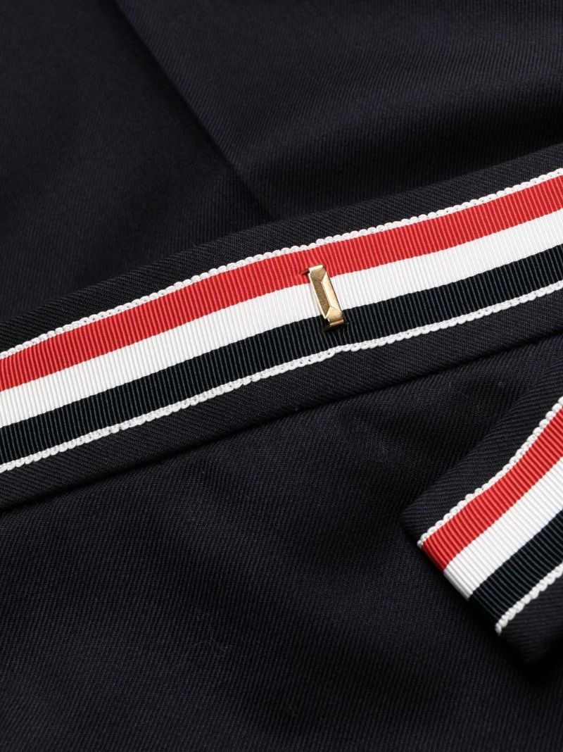 Blue Rwb Stripe Cropped Trousers