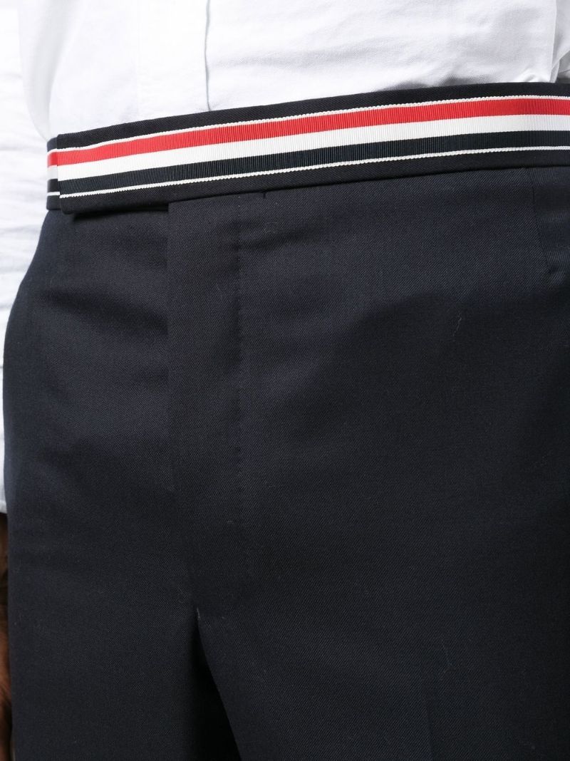 Blue Rwb Stripe Cropped Trousers