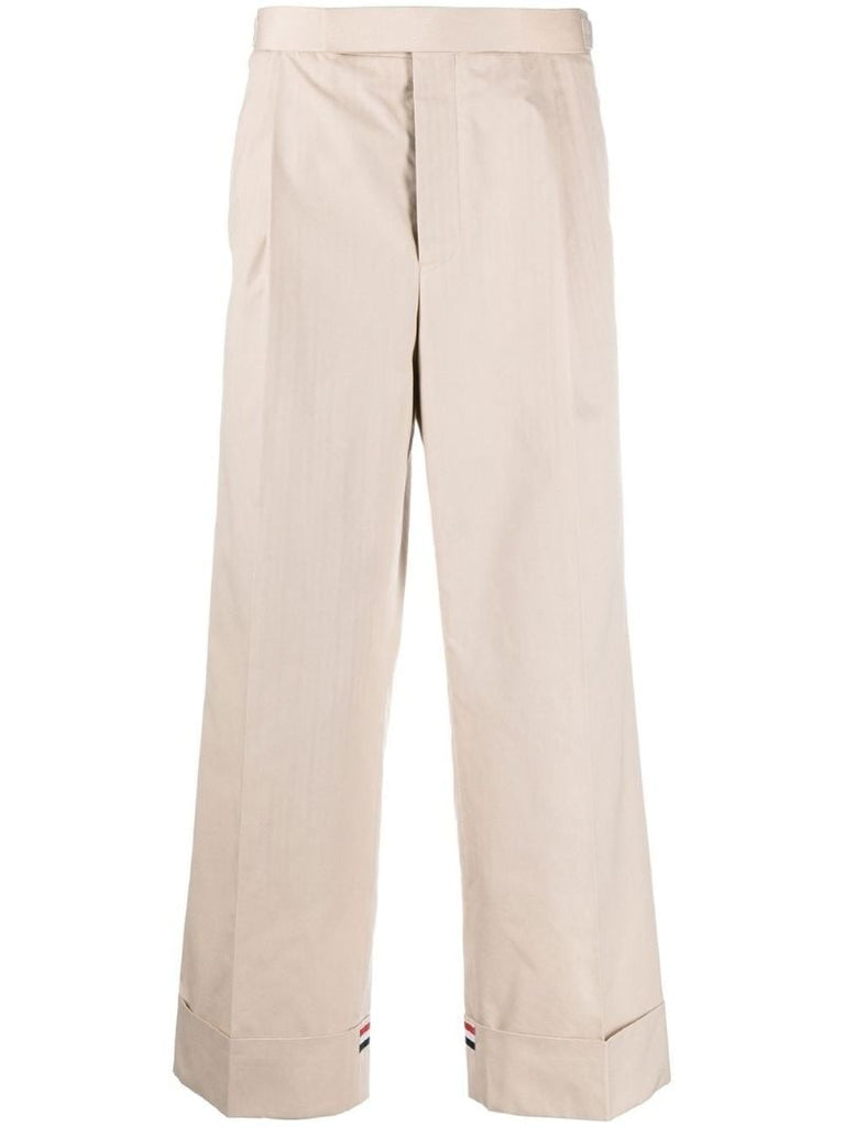 Neutral Rwb Stripe Tailored Trousers