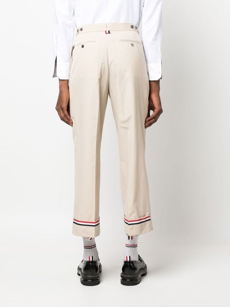 Neutral Rwb Stripe Tailored Trousers