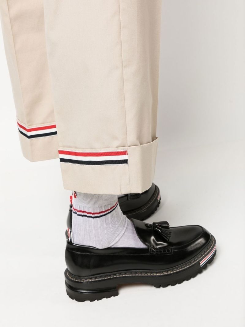Neutral Rwb Stripe Tailored Trousers