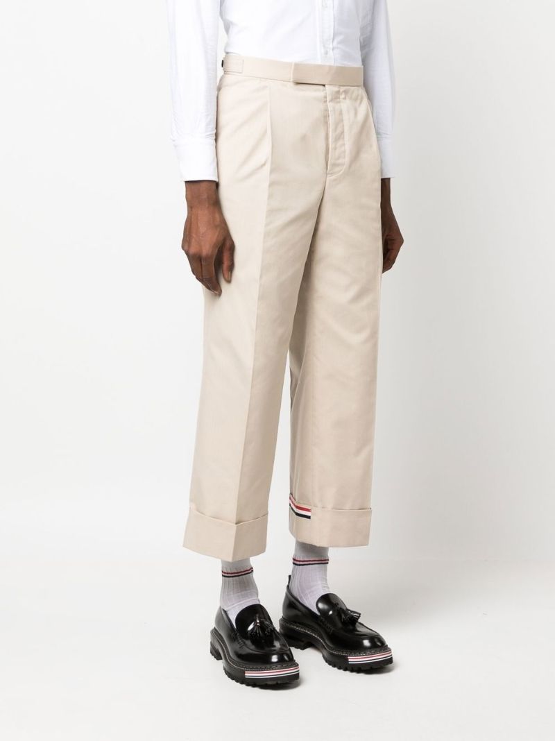 Neutral Rwb Stripe Tailored Trousers